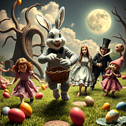 Easter Egg Hunt #2 Digital Art by Steve MItchell Easter Egg Hunt #2 Digital Art by Steve MItchell