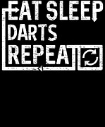 Eat Sleep Darts Digital Art by Flippin Sweet Gear