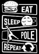 Eat Sleep Pole Dance Repeat Poledance Dancing Digital Art by Mister Tee