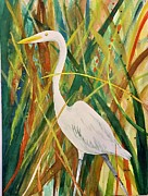 Egret Painting by Clara Sue Beym Egret Painting by Clara Sue Beym