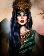 Hatshepsut Painting by Tiago Azevedo Pop Surrealism Art Painting by Tiago Azevedo