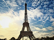 Eiffel Clouds Photograph by Portia Olaughlin