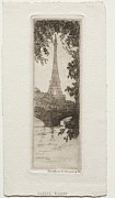 Eiffel Tower, Paris 20th century Caroline Helena Armingto Painting by MotionAge Designs