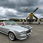 Eleanor Mustang With P51 Photograph by Gill Billington
