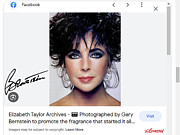 Elizabeth Taylor . Google Page 1 . Culver City, CA 1987 Photograph by Gary Bernstein