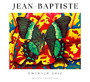 Emerald Butterfly Poster Painting by Daniel Jean-Baptiste