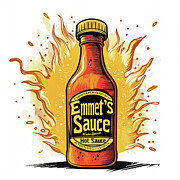 Emmet's Hot Sauce Digital Art by Yo Pedro