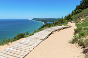 Empire Bluff Boardwalk Photograph by Robert Carter
