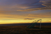 Empty Soccer Field With Midnight Sun Photograph by Shanna Vincent