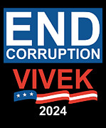 End Corruption Vivek Ramaswamy 2024 Digital Art by Flippin Sweet Gear