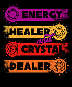 Energy Medicine Healing Positive Energy Crystals Digital Art by Toms Tee Store