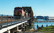 Engine 8257 Crossing Swinomish Channel Photograph by Tom Cochran