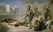 'EPISODES OF THE CONQUEST' -1877-. Work of Felix PARRA -1845-1919-. Mexican painter. Oil on canva... Painting by Album