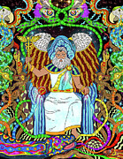 Equilon Angel of Human Evolution Painting by Pablo Amaringo Inspired