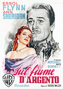 ERROL FLYNN and ANN SHERIDAN in SILVER RIVER -1948-, directed by RAOUL WALSH. Photograph by Album
