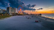 Evening at Myrtle Beach Digital Art by Sven Andersen