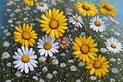 Everette Daisies II Digital Art by Sterling and Thorn