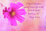 Every Act of Kindness Inspirational Card and Art  Photograph by Anita Pollak