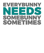 Every Bunny Needs Somebunny 2 Digital Art by Lin Watchorn