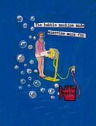 Exercise With the Bubble Machine Painting by Jo Potocki