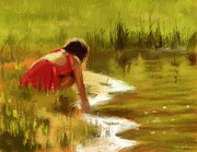 Exploring By The Lake Digital Art by Larry Whitler