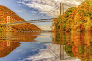 Fall At Bear Mountain Bridge Photograph by Susan Candelario Fall At Bear Mountain Bridge Photograph by Susan Candelario