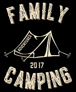 Family Camping Adventures 2017 Digital Art by Flippin Sweet Gear