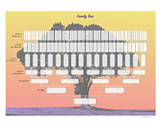 Family Tree Template Digital Art by Greg Joens