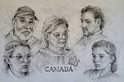 Family vacation Painting by Jeff Dickson