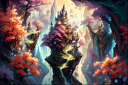 Fantasy World Digital Art by Karen Howarth
