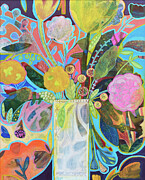 Farewell Flowers Painting by Cheri Glover