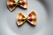 Farfalle arcobaleno pasta Photograph by Franck Metois