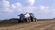 Farmer Spreading Liquid Manure Photograph by Pidjoe