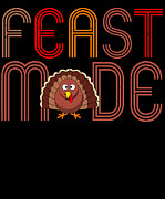 Feast Mode Thanksgiving Turkey Dinner Digital Art by Jacob Zelazny