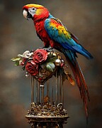Feathered Valentine Glow Digital Art by Ben Tomball