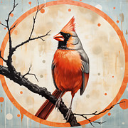 Feathers of Faded Flame Painting by Lourry Legarde Feathers of Faded Flame Painting by Lourry Legarde