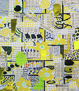 Featuring Yellow Collage  Mixed Media by Cathy Anderson