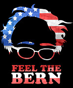 Feel the Bern Patriotic Digital Art by Flippin Sweet Gear