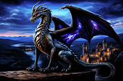 Fernyiges, the Lord of Black Dragons - 07 Painting by AM FineArtPrints