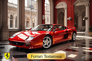 Ferrari Testarossa Digital Art by Marc Etherington