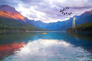 Lago Di Montagna Painting by Trask Ferrero Lago Di Montagna Painting by Trask Ferrero