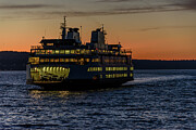 Ferryboat Sunset Photograph by Jerry Cahill