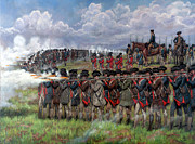 Feu de joie - Fire of Joy - Grand Parade at Valley Forge 1778 Painting by Mark Maritato