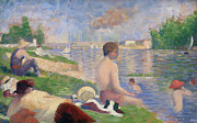 Final Study for 'Bathers at Asnieres'. Georges Seurat, French, 1859-1891. Painting by Georges Seurat