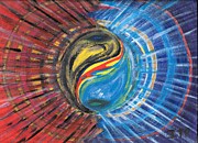 Fire with Ice Painting by Esoteric Gardens KN Fire with Ice Painting by Esoteric Gardens KN