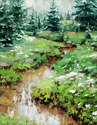 First Snow in the Elkhorn Mountains Painting by Steve Henderson First Snow in the Elkhorn Mountains Painting by Steve Henderson
