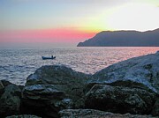 Fisherman at Dusk Photograph by Leslie Brashear