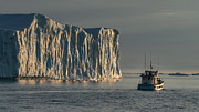 Fishing boat in Disco bay Photograph by Anges Van der Logt