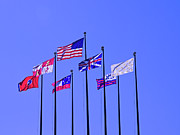Flags On A Blue Sky Photograph by David Desautel Flags On A Blue Sky Photograph by David Desautel