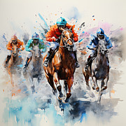 Flight to Victory Painting by Lourry Legarde